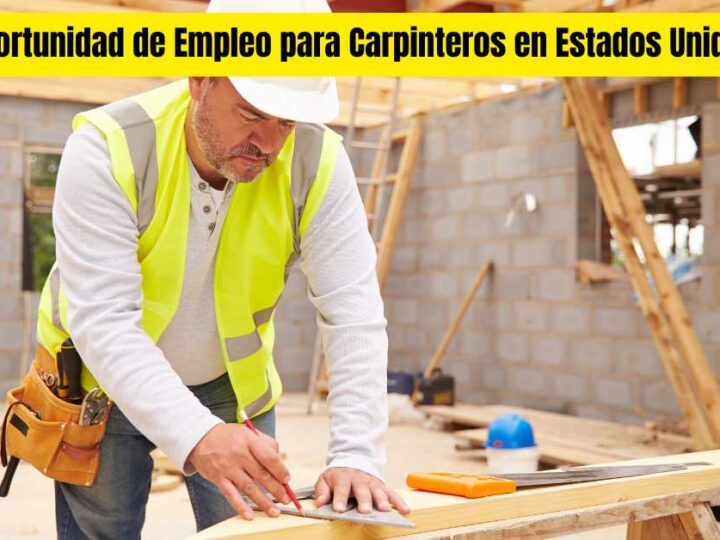 Oportunidad de Empleo para Carpinteros en Estados Unidos