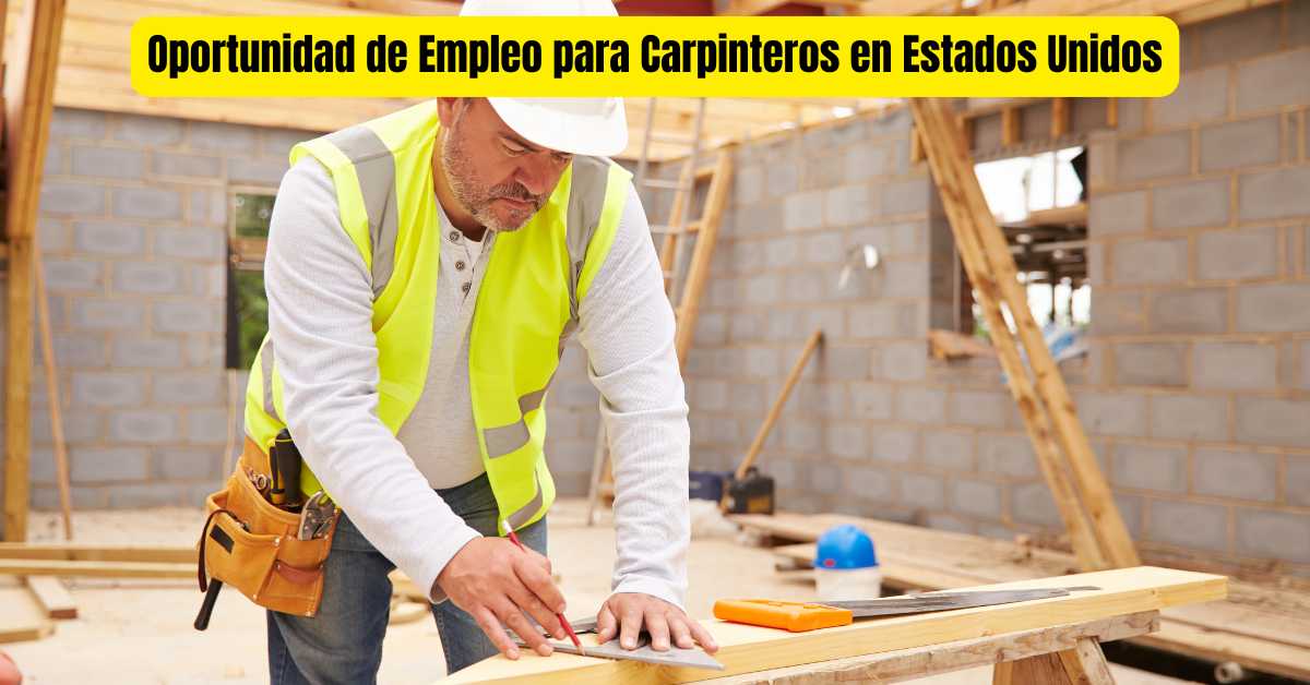 Oportunidad de Empleo para Carpinteros en Estados Unidos