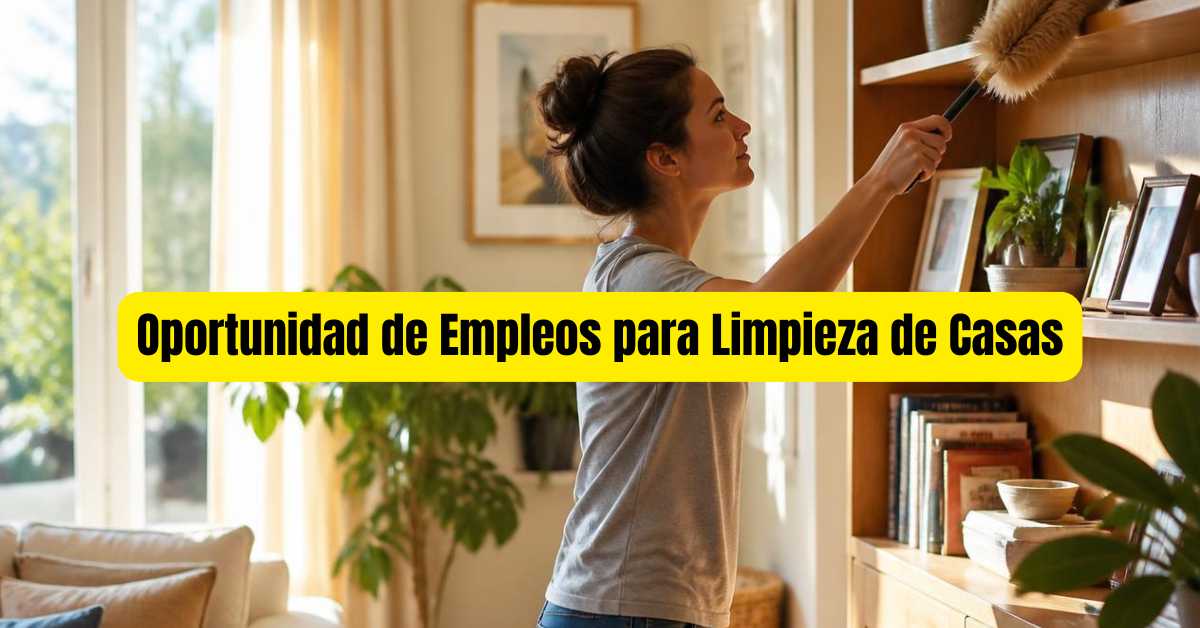 Oportunidad de Empleos para Limpieza de Casas