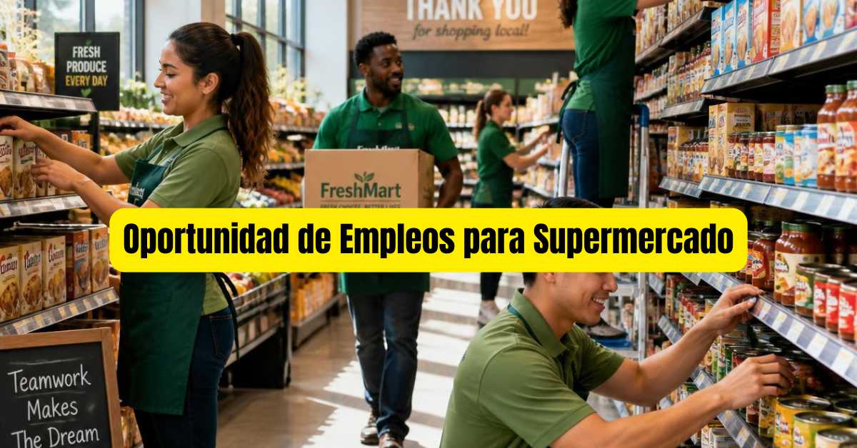 Oportunidad de Empleos para Supermercado